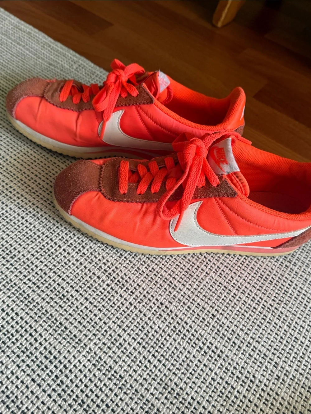 Nike Cortez Women’s Red/Orange and White Low-Top Sneakers